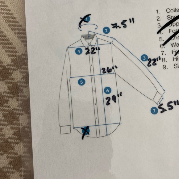 100% Cotton Plaid button up - Picture 5 of 5